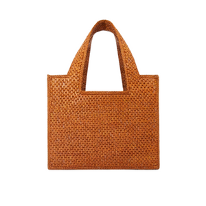 LOEWE - Small Loewe Font Tote In Raffia