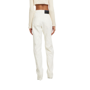MUGLER - Spiral Denim Low Rise Baggy Jeans