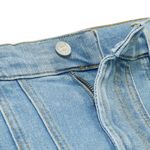 MUGLER - Paneled Straight Leg Jeans