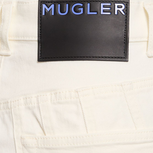 MUGLER - Spiral Denim Low Rise Baggy Jeans
