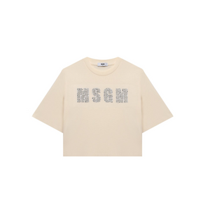 MSGM - Embellished Logo T-Shirt