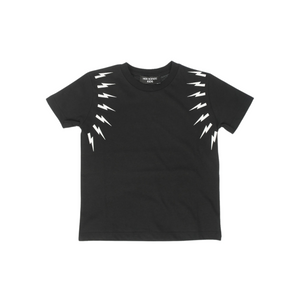 NEIL BARRETT - Fair-Isle Thunderbolt Sleeves T-Shirt