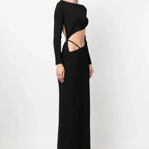 GCDS - Asymmetrical Knit Long Dress