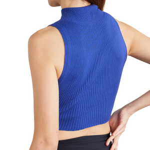 COURREGES - Ribbed Cropped Tank Top