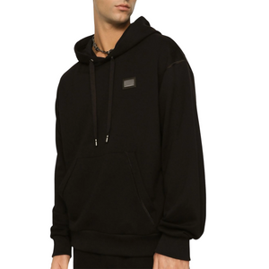 DOLCE & GABBANA - Logo Tag Drawsting Hoodie