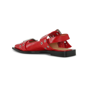 GANNI - Feminine Buckle Ballerinas