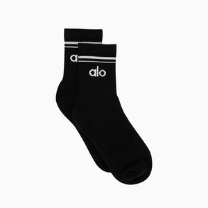 ALO YOGA - Unisex Half-crew Throwback Sock