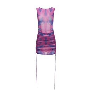 POCHE ROMA - Print Net Dress