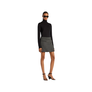 COURREGES - Zipped Caviar Mini Skirt