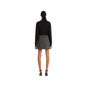 COURREGES - Zipped Caviar Mini Skirt