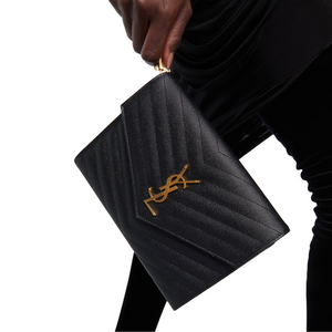 YSL - Cassandre Matelassé Leather Clutch
