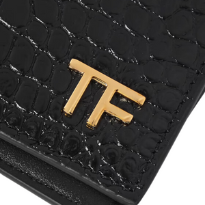 TOM FORD - Croc-Embossed Bifold Wallet