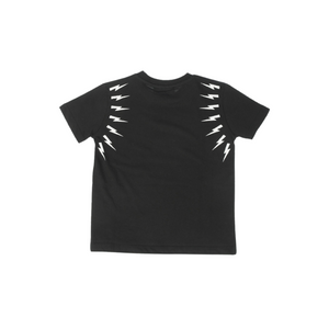 NEIL BARRETT - Fair-Isle Thunderbolt Sleeves T-Shirt