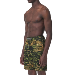 BURBERRY - Camo Print Swim Shorts