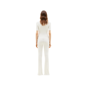 COURREGES - Reedition Short Sleeves Rib Knit Sweater