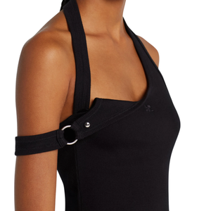 COURREGES - Asymmetrical Buckle Tank Top
