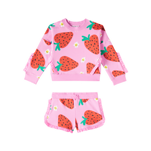 STELLA  MCCARTNEY - Strawberry Sweatshirt and Short Set