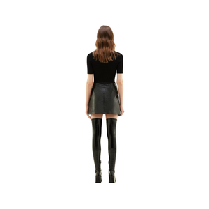 COURREGES - Reedition Short Sleeves Rib Knit Sweater