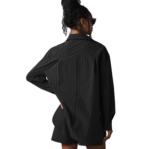 ALO YOGA - Pinstripe Daylight Button Down Long Sleeve