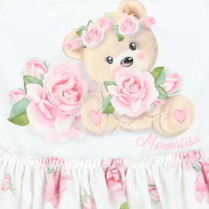 MONNALISA - Roses & Bear Swimsuit