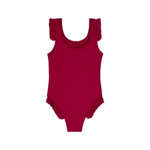 PALM ANGELS - Logo Ruffled Swimsuit