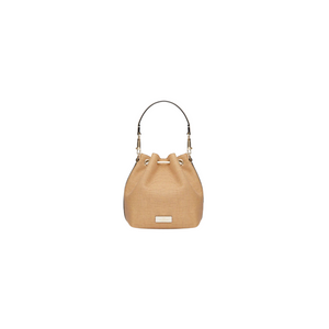 VALENTINO - Locò Raffia Bucket Bag