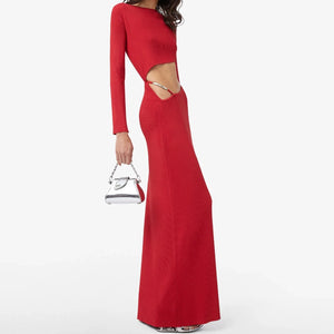 GCDS - Asymmetrical Knit Long Dress