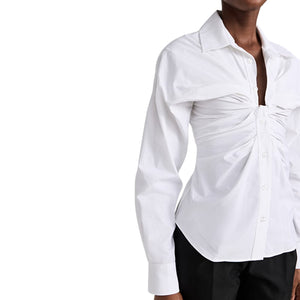 ALEXANDER WANG - Open Twist Front Placket Shirt